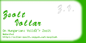 zsolt vollar business card